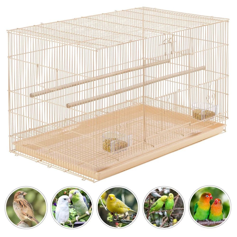 30 in Flight Cage with Slide-Out Tray and Wood Perches