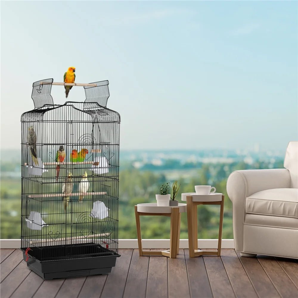 41 in Open Top Birdcage with Slide-Out Tray