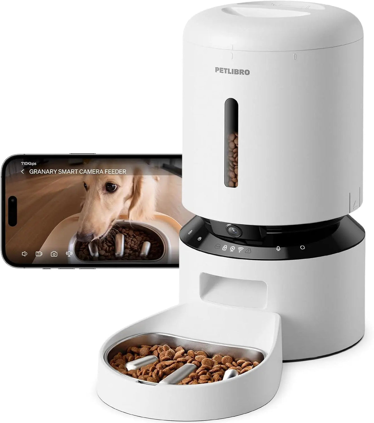 Automatic Pet Feeder with Camera, 3L or 5L, Timed Portions