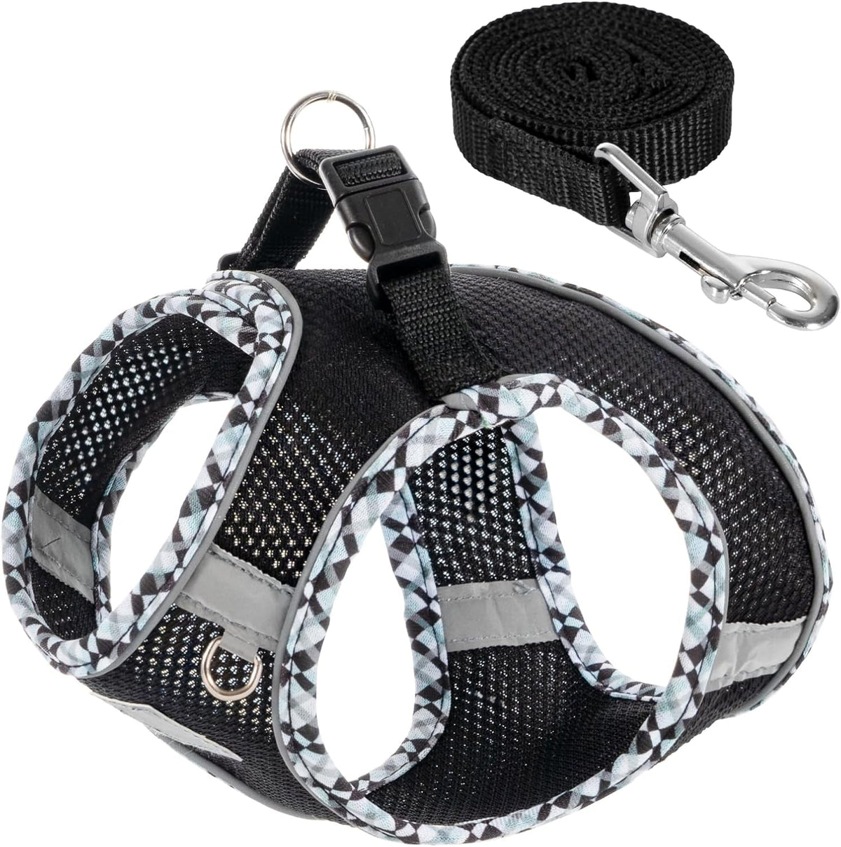 Step-In No-Pull Dog Harness and Leash Set for Small Dogs