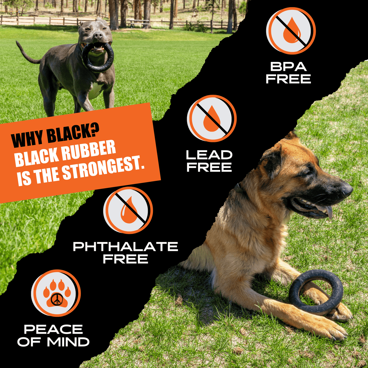 Natural Rubber Chew Ring for Medium and Large Dogs