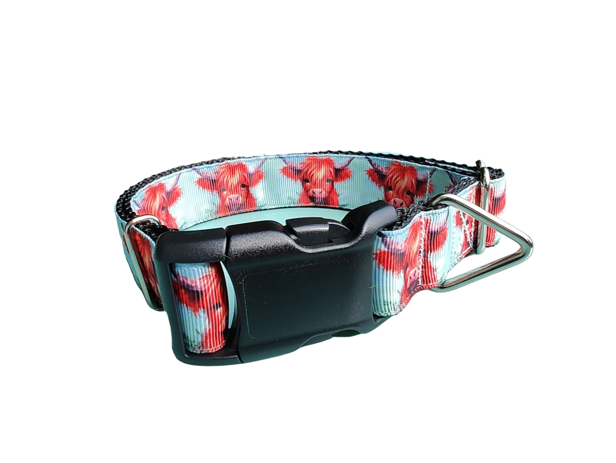 Highland Cows Nylon Dog Collar
