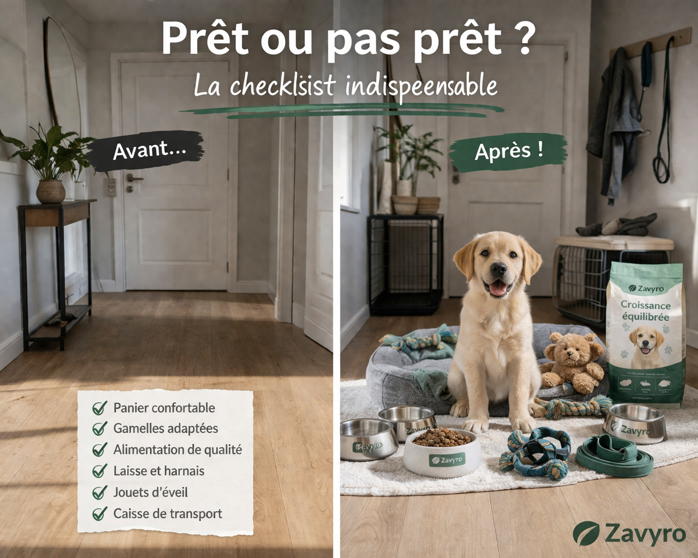 Chiot Labrador : la checklist complète d'arrivée (2026)