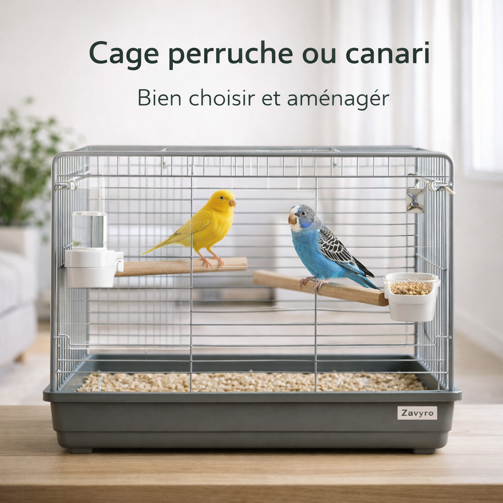 Cage pour perruche ou canari : comment bien choisir et aménager ? (Guide 2026)