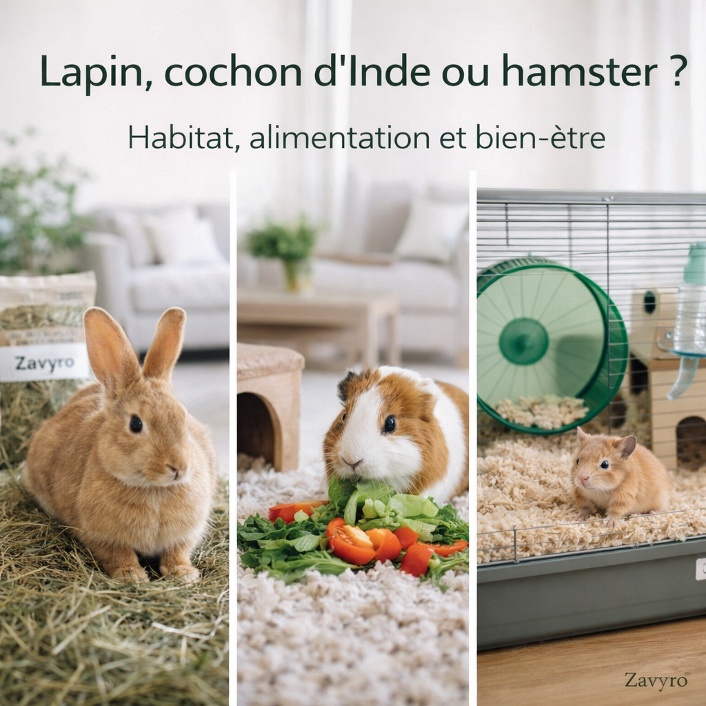 Lapin, cochon d'Inde ou hamster : habitat, alimentation et bien-être (Guide 2026)