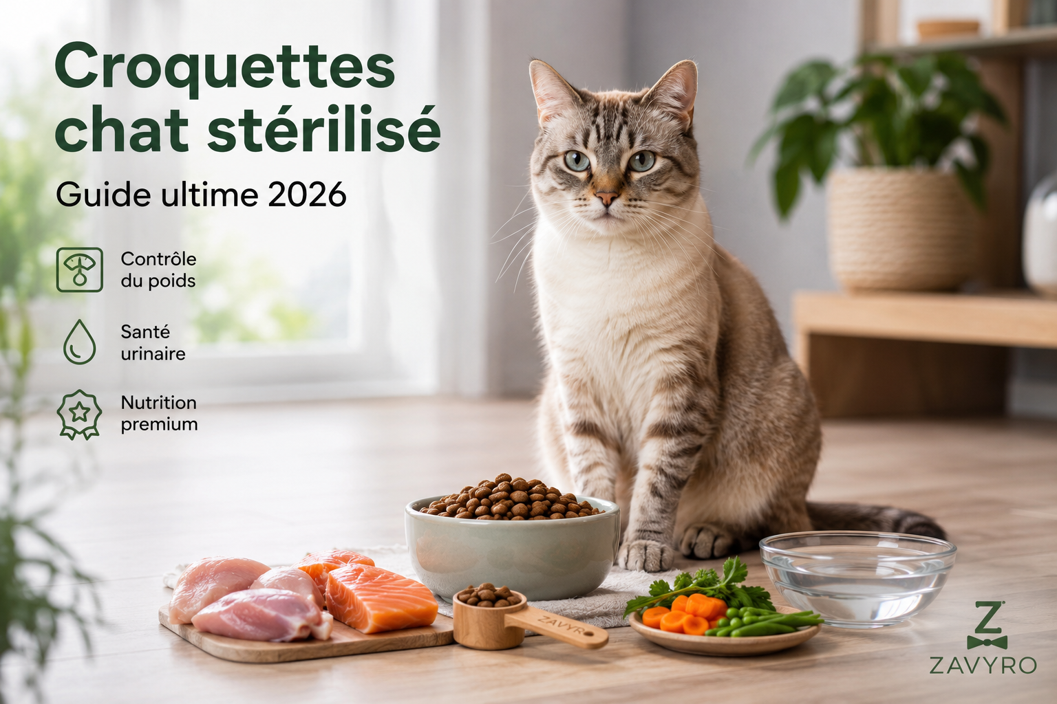 Croquettes pour chat stérilisé : le guide ultime 2026
