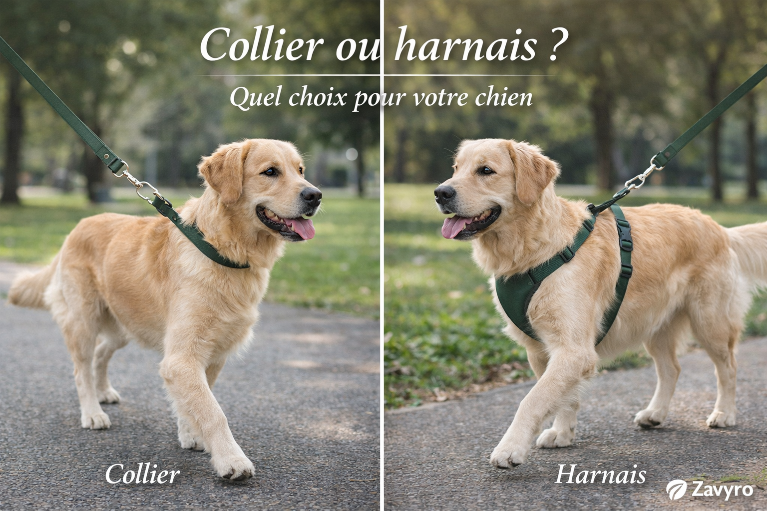 Collier ou harnais pour chien : guide complet 2026
