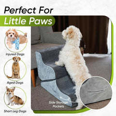 2-in-1 Dog Ramp and Steps for Beds and Sofas