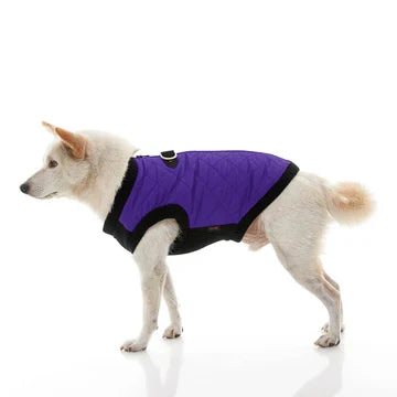 Violet quilted step-in bomber vest for dogs - view 3