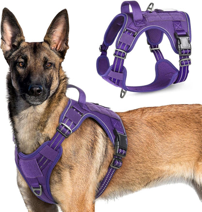 MOLLE Tactical No-Pull Dog Harness, Medium to Large