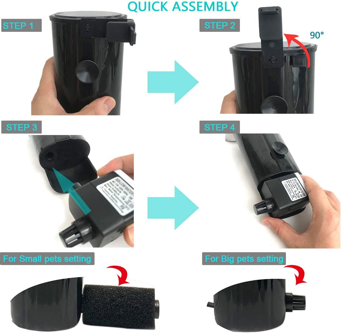 Waterfall Flow Filter for Turtle and Reptile Tanks