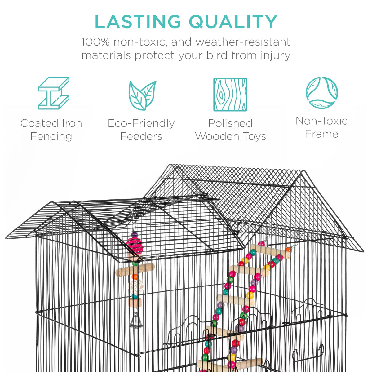 36 in Iron Bird Cage for Parrots