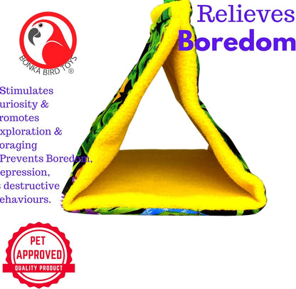 Small Fabric Happy Hut Bird Tent