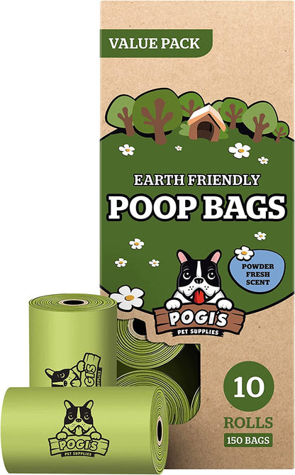 Extra Large Dog Poop Bags, 10 Rolls, 150 Bags