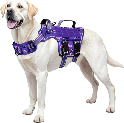 Heavy-Duty MOLLE Tactical Dog Harness, Medium to XL