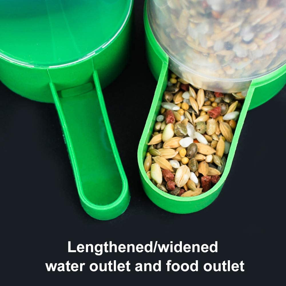 Automatic Bird Feeder and Water Dispenser Set