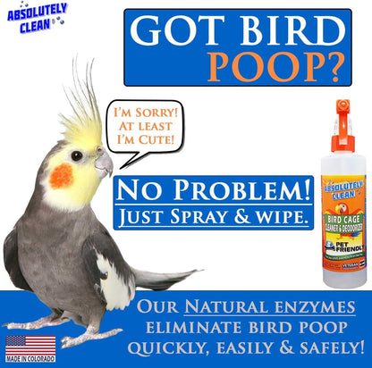 Bird Cage Cleaner and Deodorizer Concentrate, 16 oz
