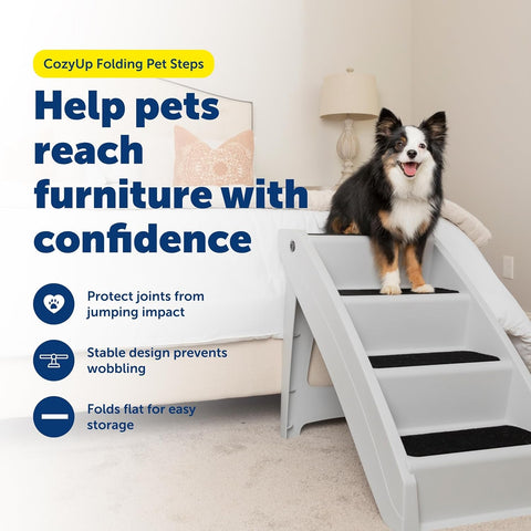 Foldable Non-Slip Dog Stairs for Beds and Sofas