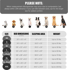 Orthopedic Bolster Dog Bed with Waterproof Liner