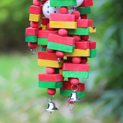 22 in Wooden Parrot Chew Toy for Medium and Large Birds