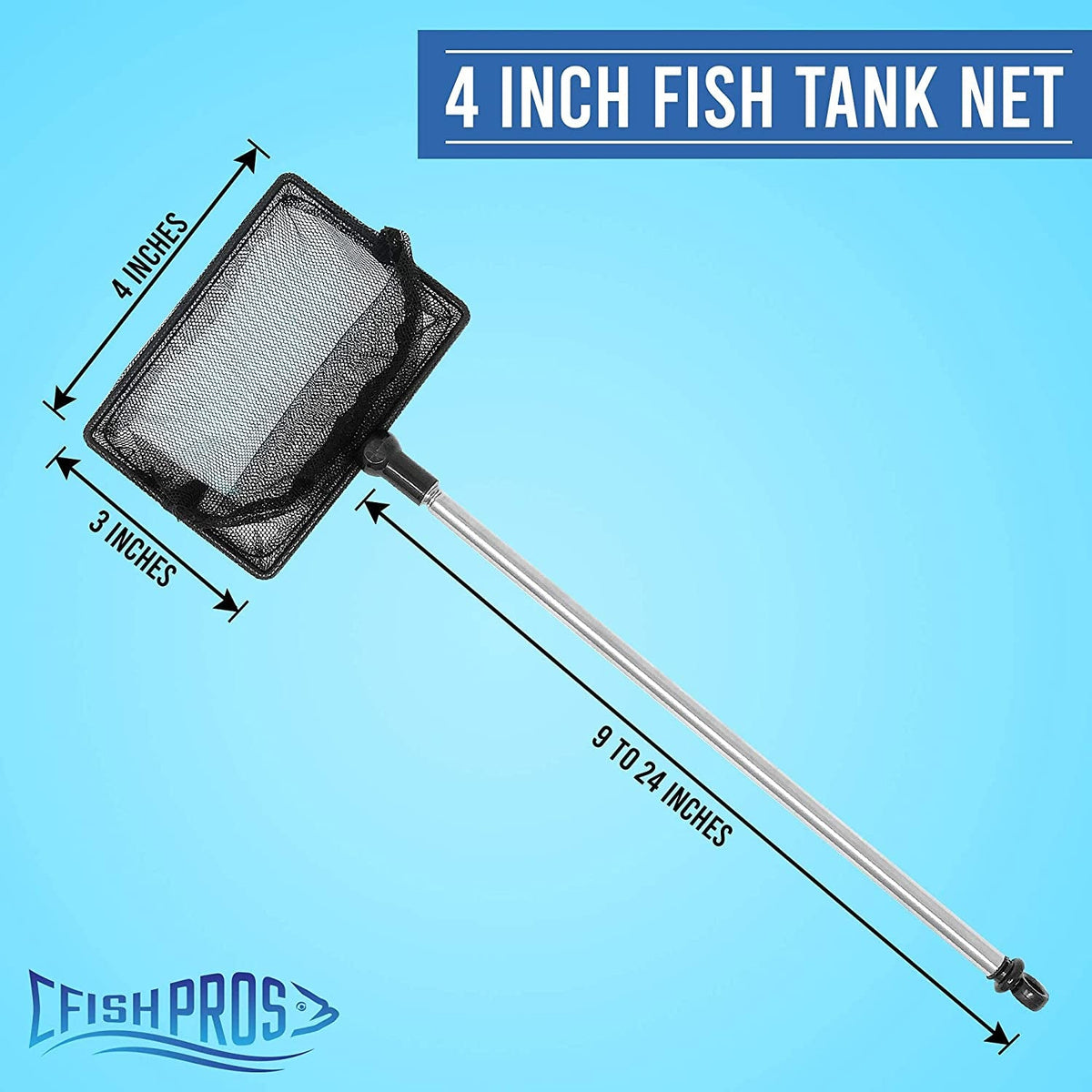 Fish Net with Extendable Handle, 2.5 in