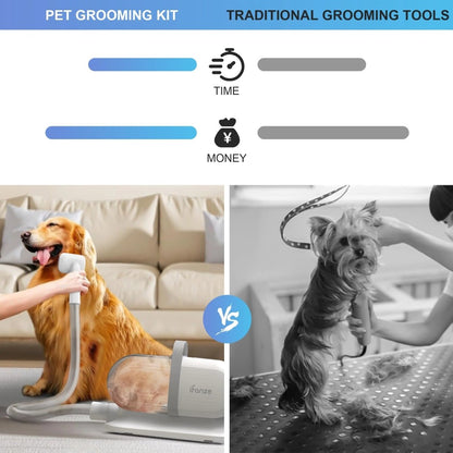 Dog Grooming Kit and Vacuum, 14 kPa with 2.5 L Tank