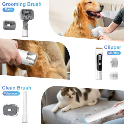 Dog Grooming Kit and Vacuum, 14 kPa with 2.5 L Tank