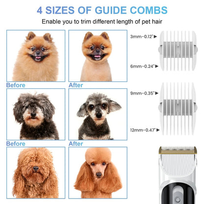 Dog Grooming Kit and Vacuum, 14 kPa with 2.5 L Tank