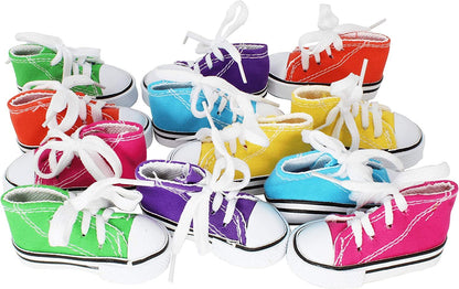 Mini Sneaker Foot and Beak Bird Toys, 12 Pack