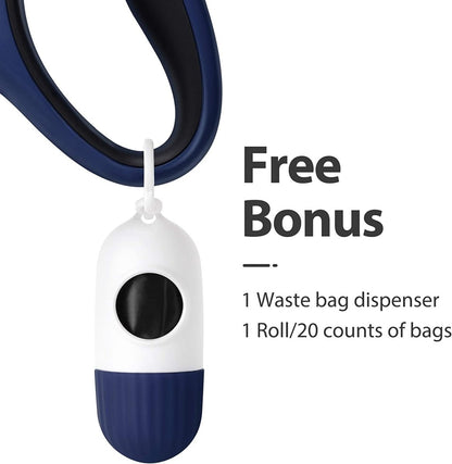 16 ft Retractable Dog Leash with Bag Dispenser