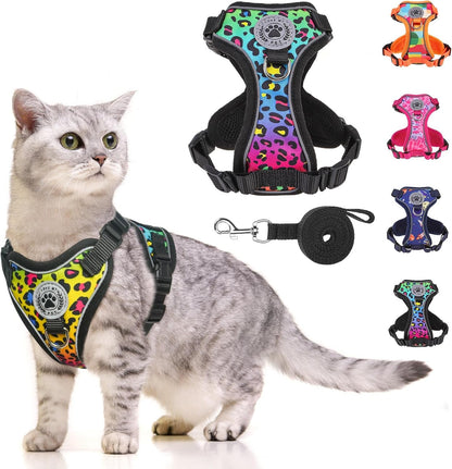 Soft Vest Cat Harness and Leash, Escape-Proof Fit