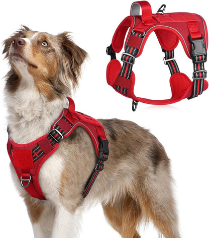 MOLLE Tactical No-Pull Dog Harness, Medium to Large