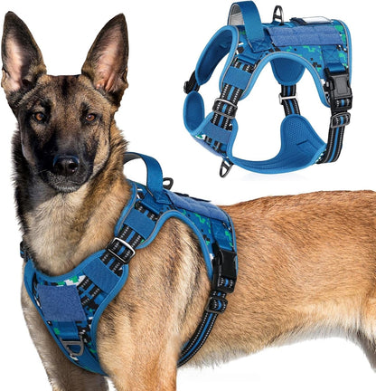 MOLLE Tactical No-Pull Dog Harness, Medium to Large