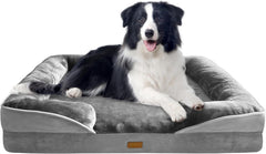 Orthopedic Bolster Dog Bed with Waterproof Liner