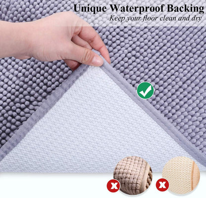 Microfiber Cat Litter Rug with Waterproof Backing