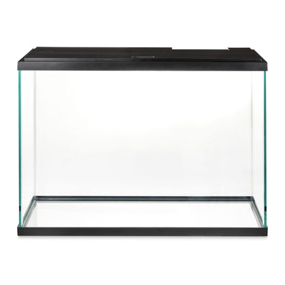 29 Gallon Glass Aquarium Starter Kit, Black