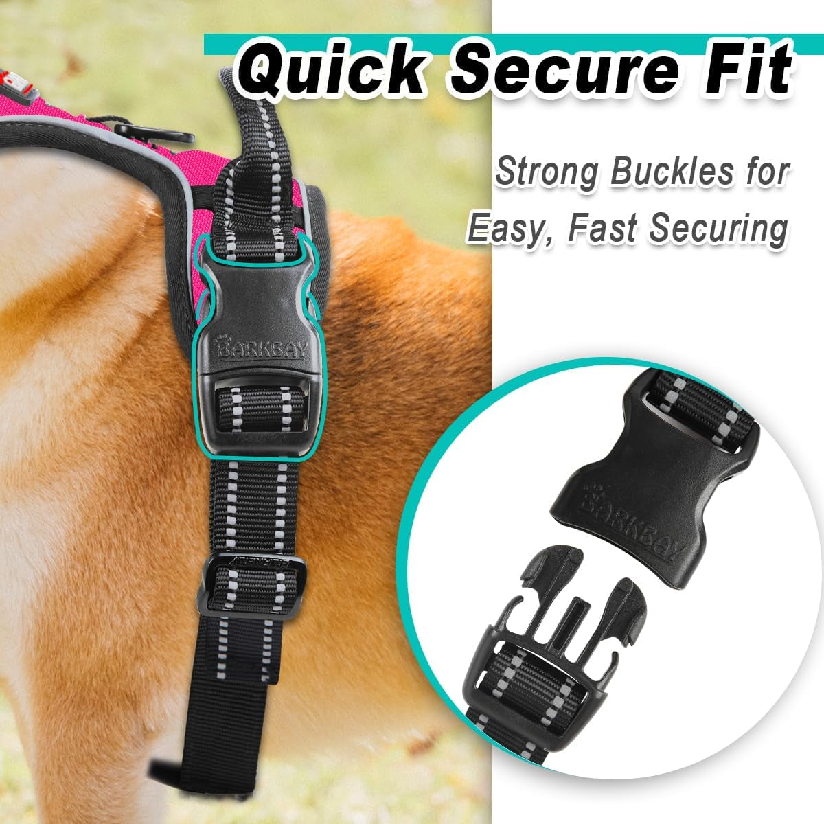 Reflective Oxford No-Pull Dog Harness, Small to XL