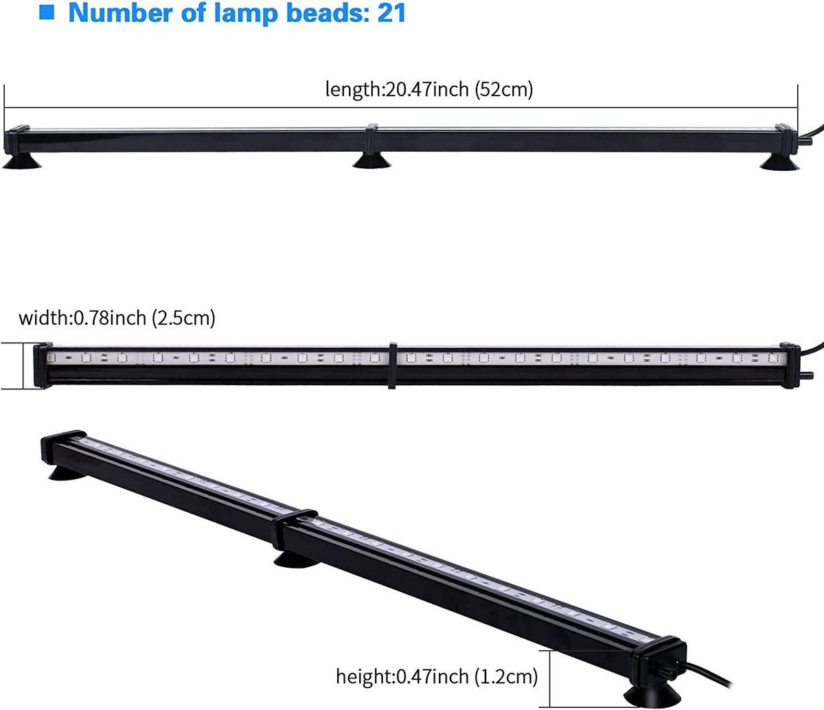 RGB Aquarium Light with Air Bubble Outlet