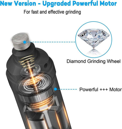 Rechargeable Dog Nail Grinder with 2 LED Lights
