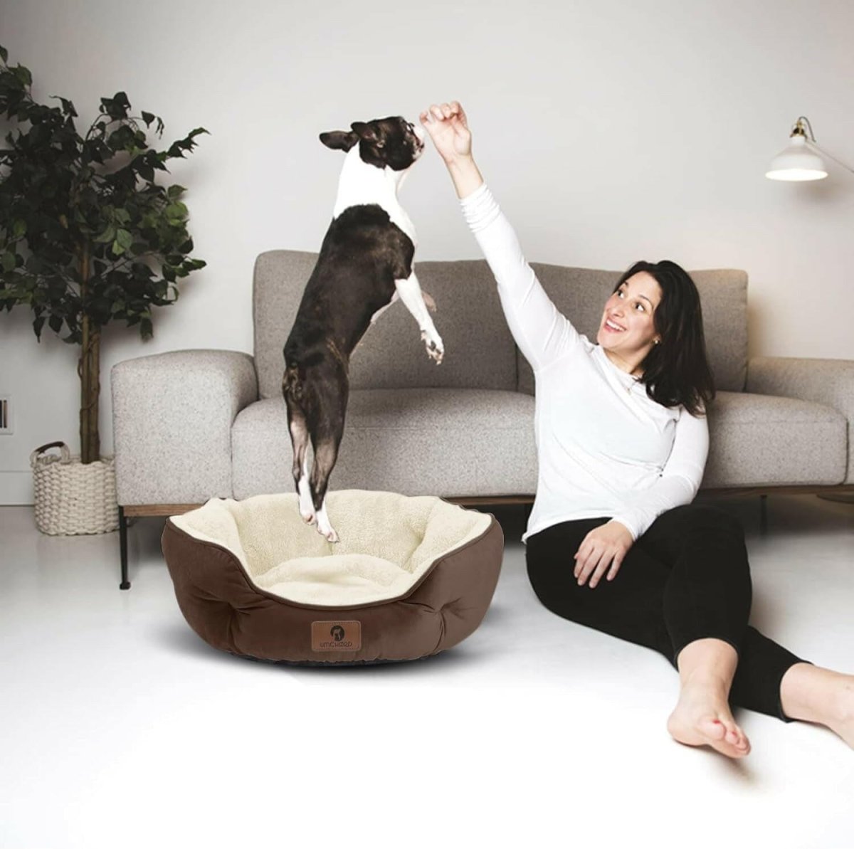 20 in Sherpa Pet Bed for Puppies and Kittens