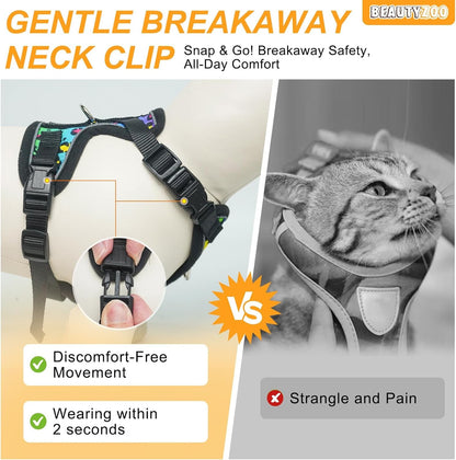 Soft Vest Cat Harness and Leash, Escape-Proof Fit