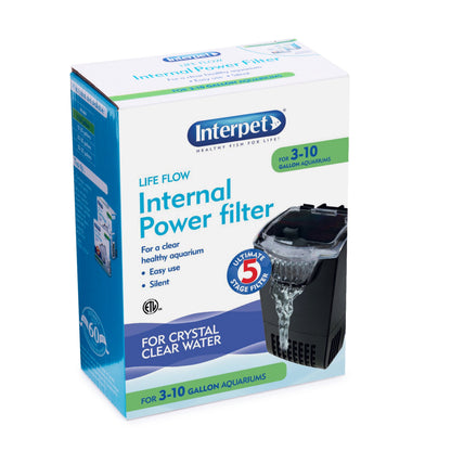 Internal Power Aquarium Filter with 3 Cartridges