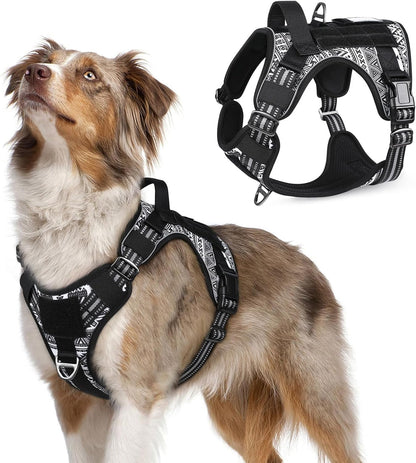 MOLLE Tactical No-Pull Dog Harness, Medium to Large