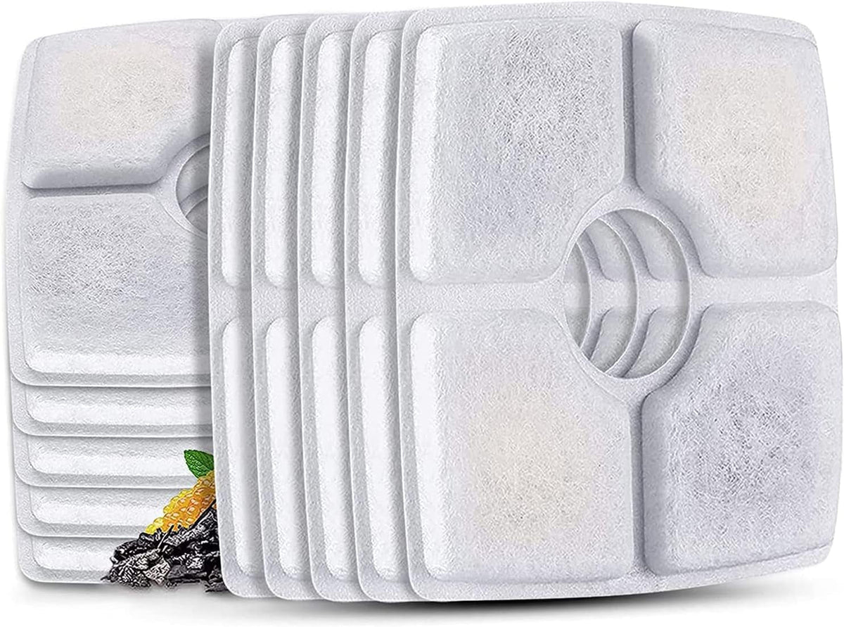 Cat Water Fountain Replacement Filters, 10 Pack