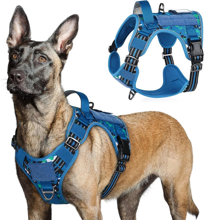 MOLLE Tactical No-Pull Dog Harness, Medium to Large