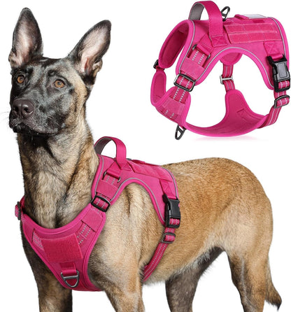 MOLLE Tactical No-Pull Dog Harness, Medium to Large