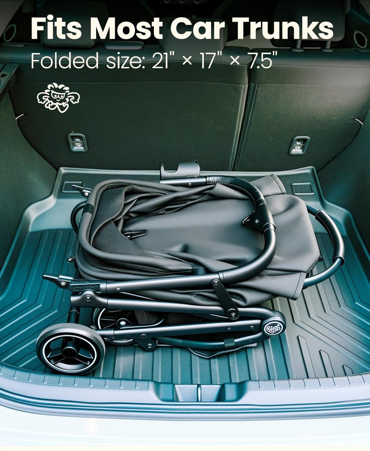 4-Wheel Foldable Pet Stroller with Removable Carrier, 33 lbs