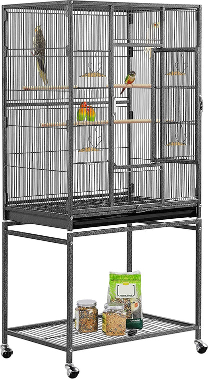 54 in Wrought Iron Play Stand for Large Parrots