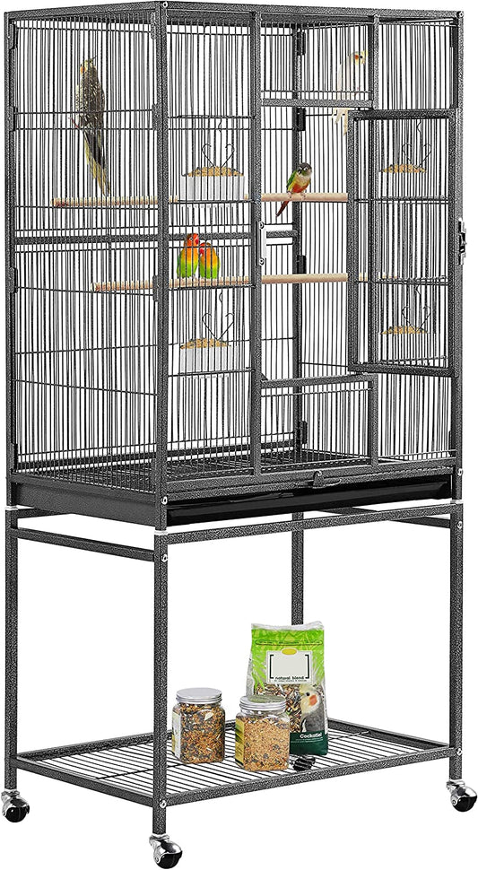 54 in Wrought Iron Play Stand for Large Parrots