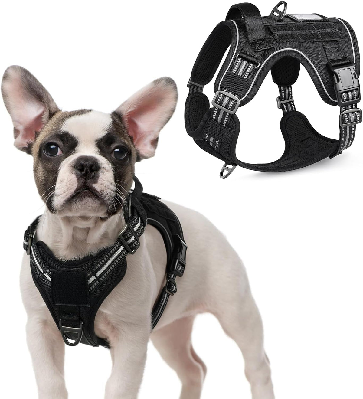 MOLLE Tactical No-Pull Dog Harness, Medium to Large